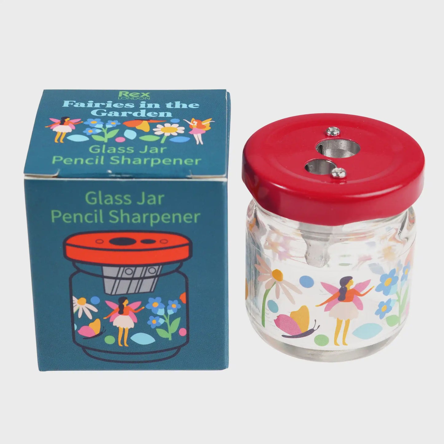 ST Glass jar pencil sharpener - Fairies in the Garden (12)