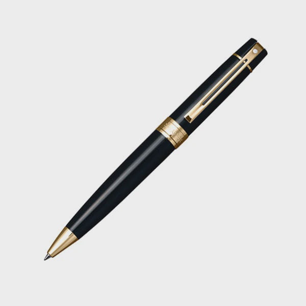 BP SHEAFFER 300 E9325 GLOSSY BLACK WITH GOLD TONETRIM