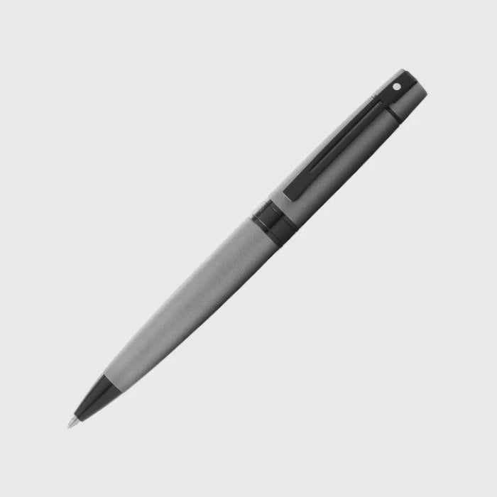 BP SHEAFFER 300 E9345 MATTE GRAY LACQUER WITH POLISHED BLACKTRIM