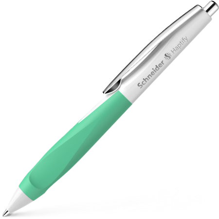 BP Haptify White/Mint Barrel Blue Ink