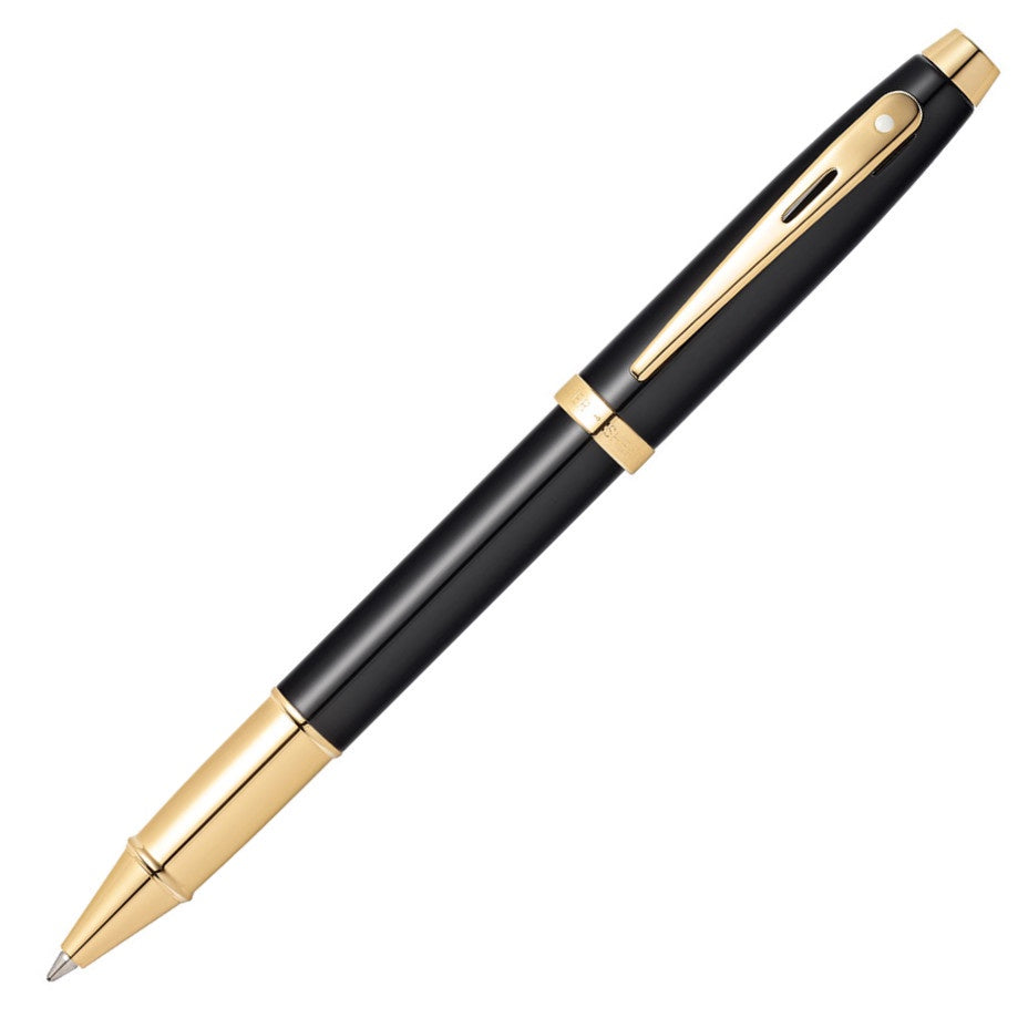 RB SHEAFFER 100 E9322 GLOSSY BLACK WITH GOLD TONE TRIMS