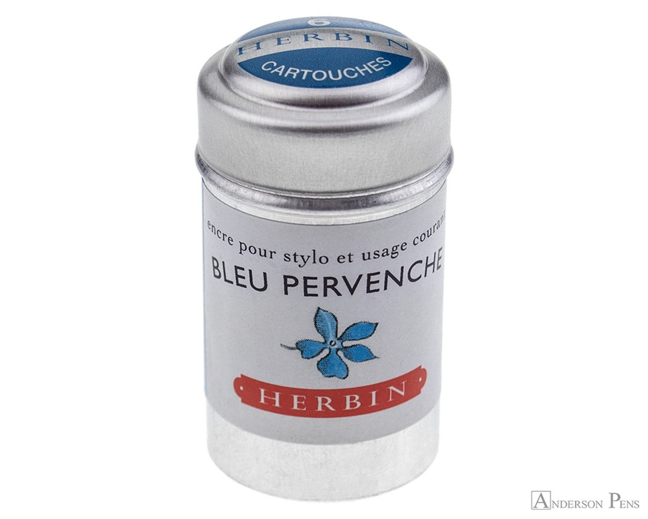 RE Herbin Cartridges Box 6 Bleu Pervench