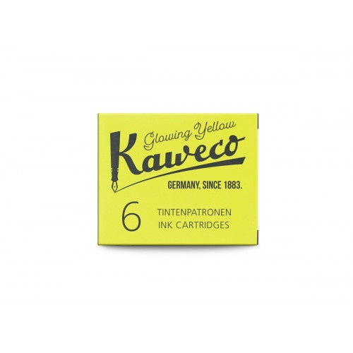 RE Kaweco Ink Cartridges 6 Pcs Glowing Yel