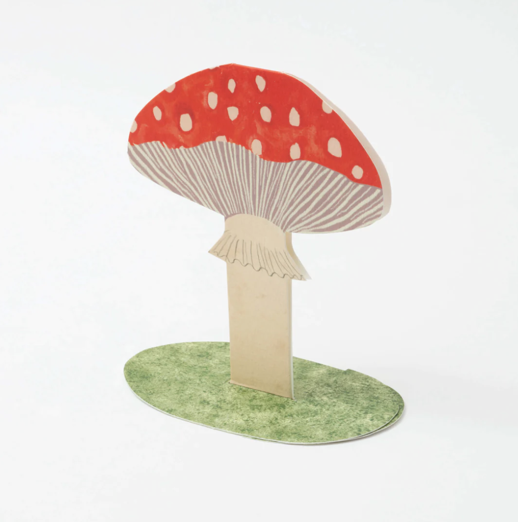 GC Toadstool Stand-up Greetings Card