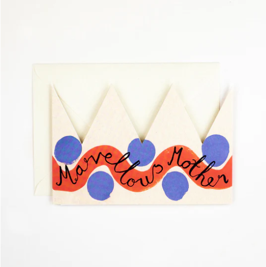 GC Marvellous Mother Party Hat Greetings Card