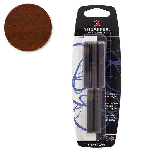 RE Sheaffer Classic Cartridges Brown (5)