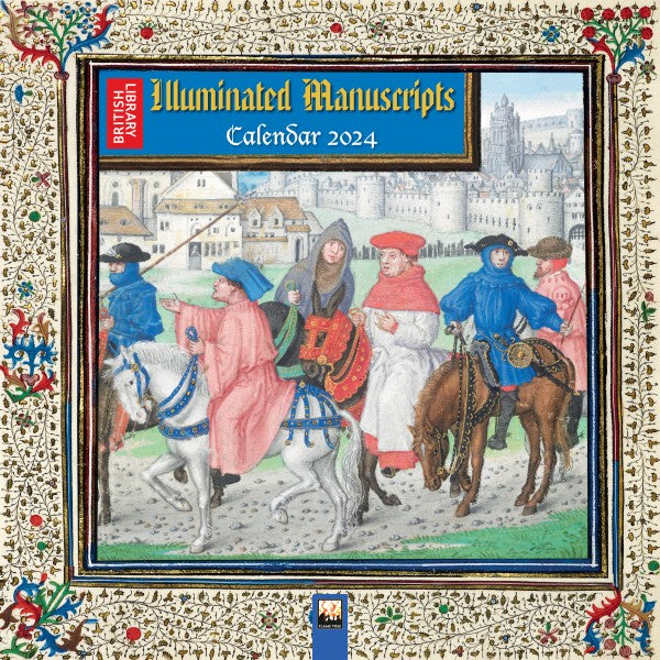 CA British Library: Illuminated Manuscripts Wall CalendarCAL2024-069
