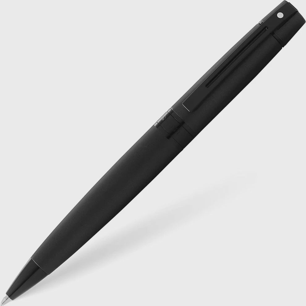 BP SHEAFFER 300 E9343 MATTE BLACK LACQUER WITH POLISHED BLACKTRIM