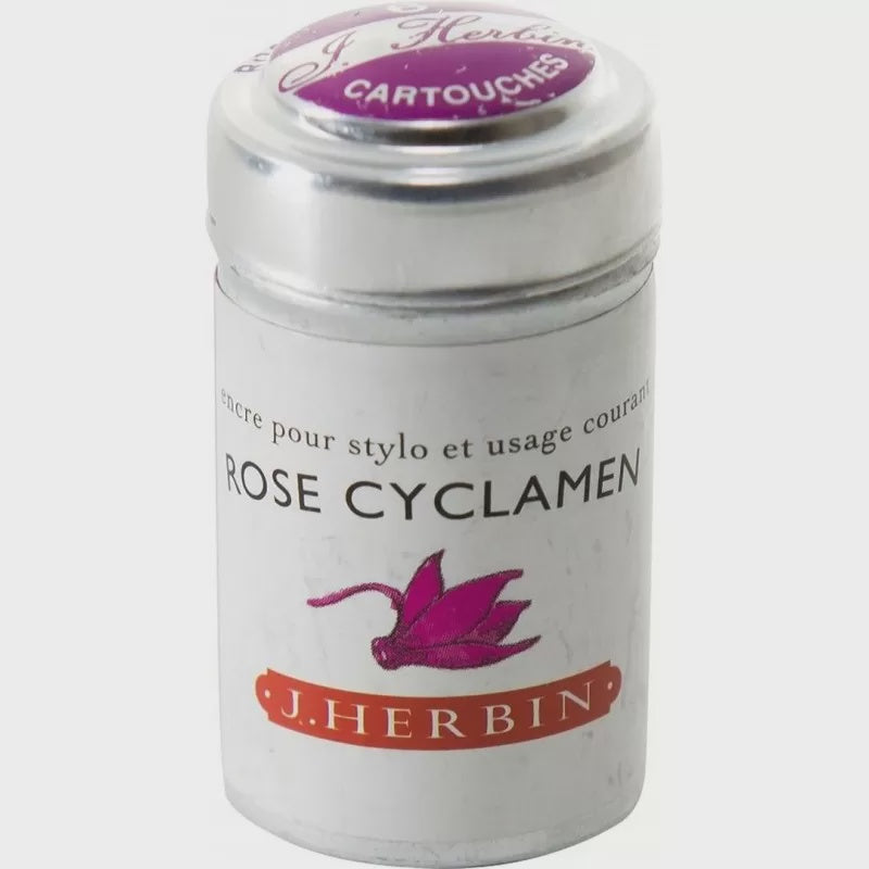 RE Herbin Cartridges Box 6 Rose Cyclamen