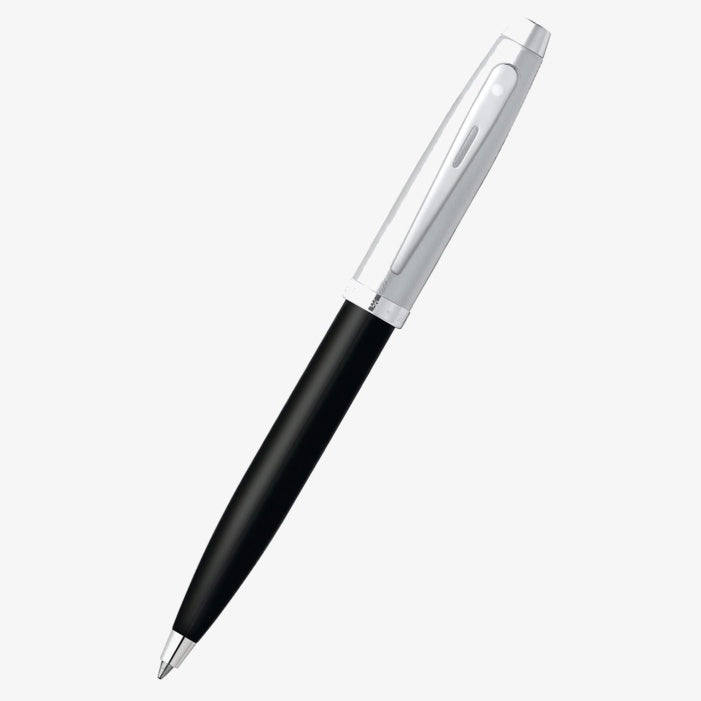 BP SHEAFFER 100 E9313 GLOSSY BLACK BARRELBRUSHED CHROME CAPNICKEL PLATED TRIMS