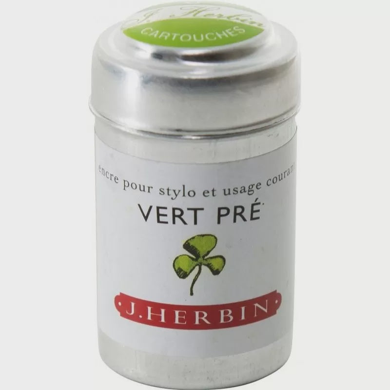 RE Herbin Cartridges Box 6 Vert Pre