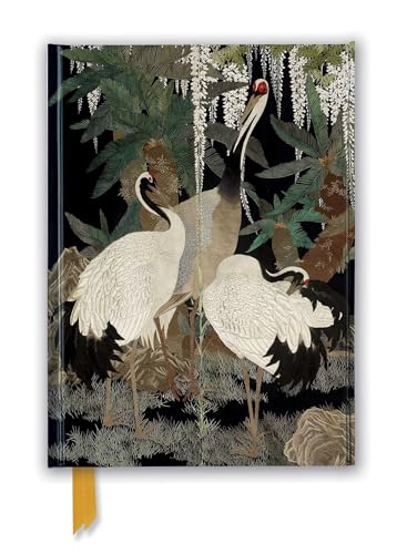 NB Ashmolean: Cranes, Cycads and Wisteria by Nishimura So-zaemon XII (Foiled Journal) A5