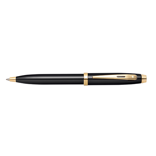 BP SHEAFFER 100 E9322  GLOSSY BLACK WITH GOLD TONE TRIMS