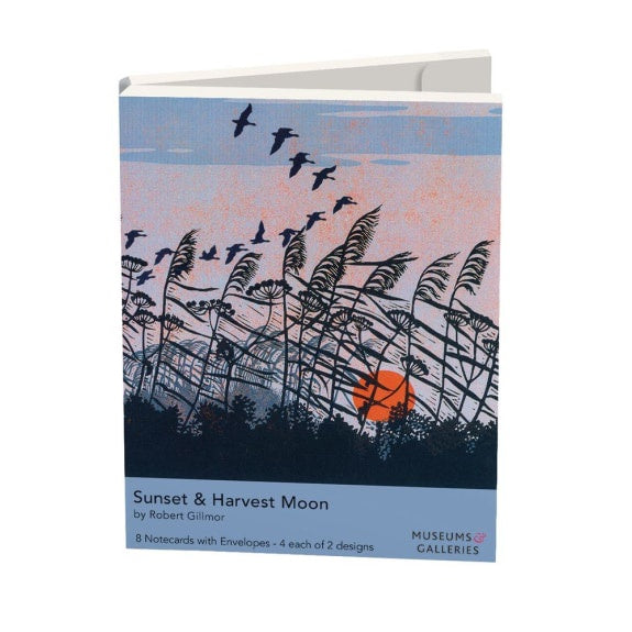 NC Sunset & Harvest Moon