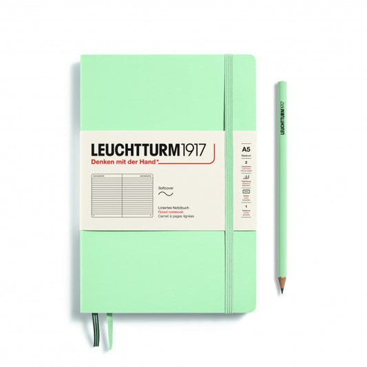 XNB Medium (A5)Soft Mint Green Ruled