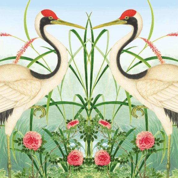 GC RED-CROWNED CRANE