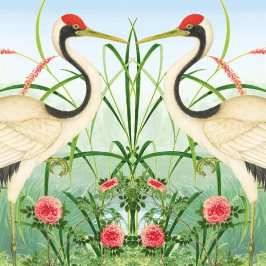 GC RED-CROWNED CRANE