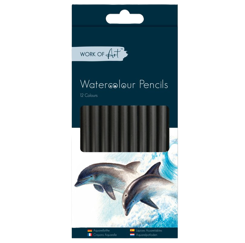 ST Set of 12 'Work of Art' Watercolour Pencils