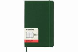 DI 2024 Moleskine 12M Daily Large Myrtle Green Hard Cover