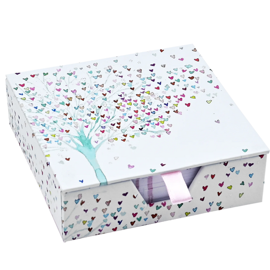 WS Desk Note Box - Tree of Hearts (3)