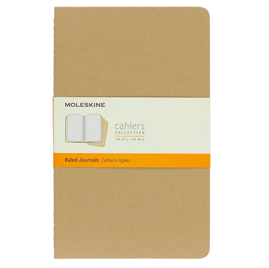 MP NB Cahier Lrg 3 pk Kraft Ruled