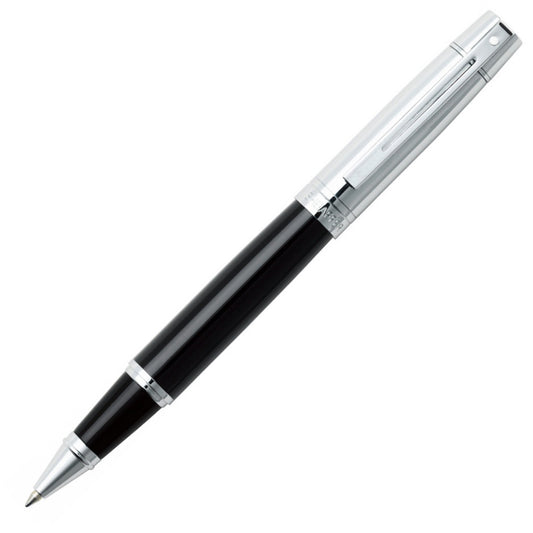 RB SHEAFFER 300 E9314 GLOSSY BLACK BARREL CHROME CAP WITH CHROME PLATED TRIM