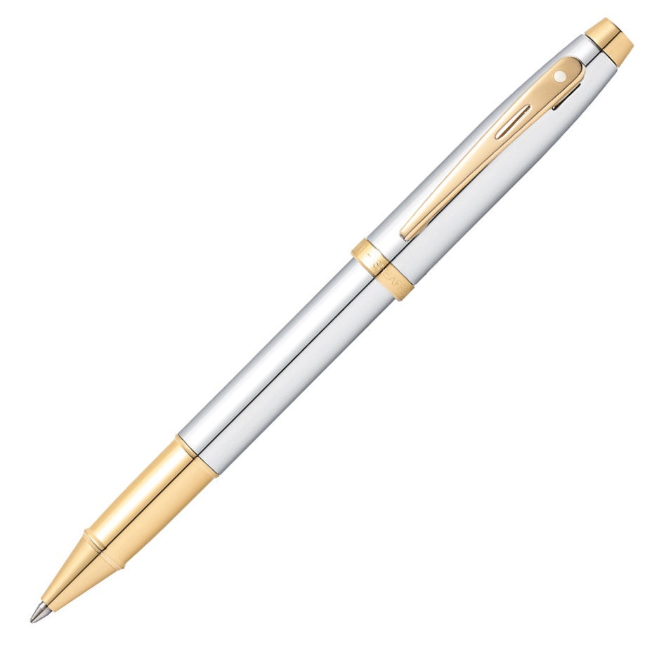 RB SHEAFFER 100 E9340  BRIGHT CHROME WITH GOLD TONE TRIMS