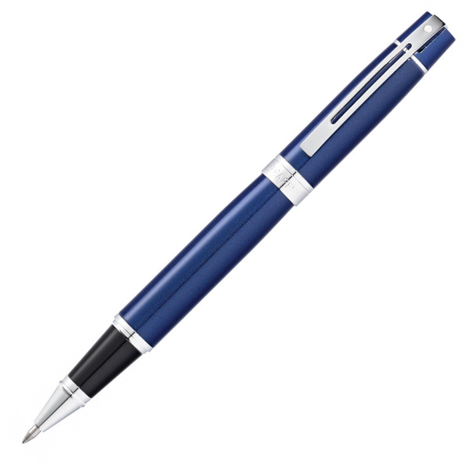 RB SHEAFFER 300 E9341 GLOSSY BLUE WITH CHROME PLATED TRIM