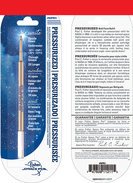 Fischer Space Pen Refill - RED, MEDIUM