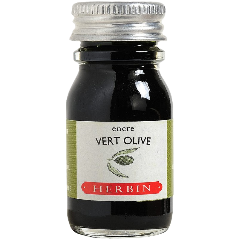 IK Herbin Bottled Ink 10ml Vert Olive
