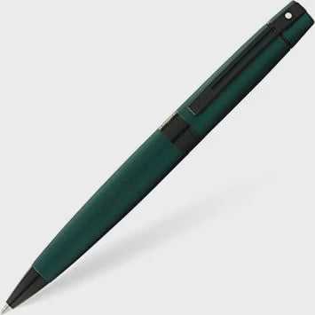 BP SHEAFFER 300 E9346 MATTE GREEN LACQUER WITH POLISHED BLACKTRIM