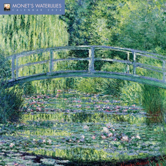 CA Monet's Waterlilies Wall CalendarCAL2024-023