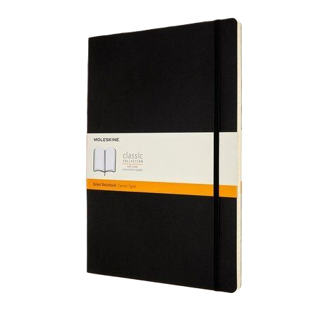 NB A4 Soft Black Ruled